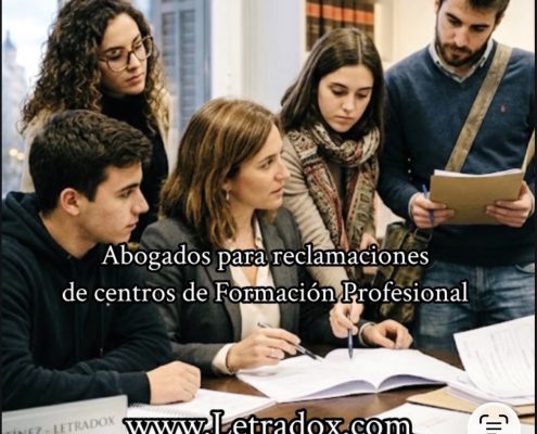 Abogados reclamacion Universidad y centro de formación profesional